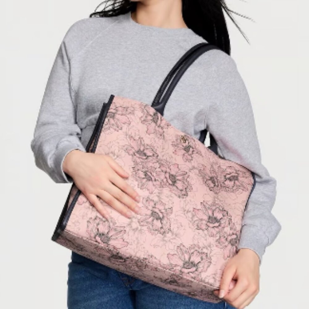 Victoria’s Secret Limited Edition Pink Floral Tote Bag NWT